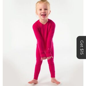 Kids Pink Baselayer Set